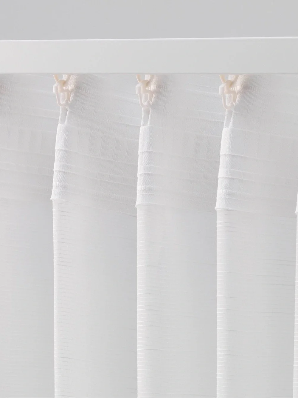 IKEA Gjertrud sheer curtains, white with heading tape 57”x98”